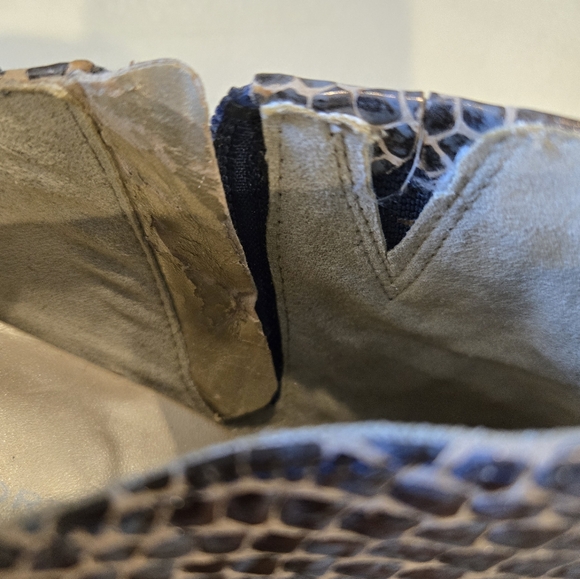 ROCKPORT Womens Boots Presia Snakeskin Booties Shooties Comfort Heels Size 8 - Picture 9 of 11